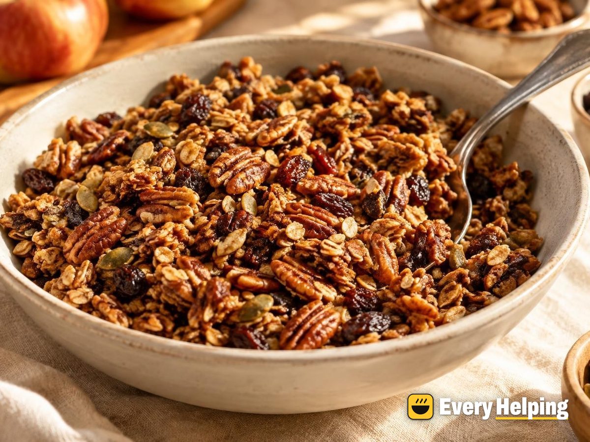 Crunchy Pecan Apple Cinnamon Raisin Granola