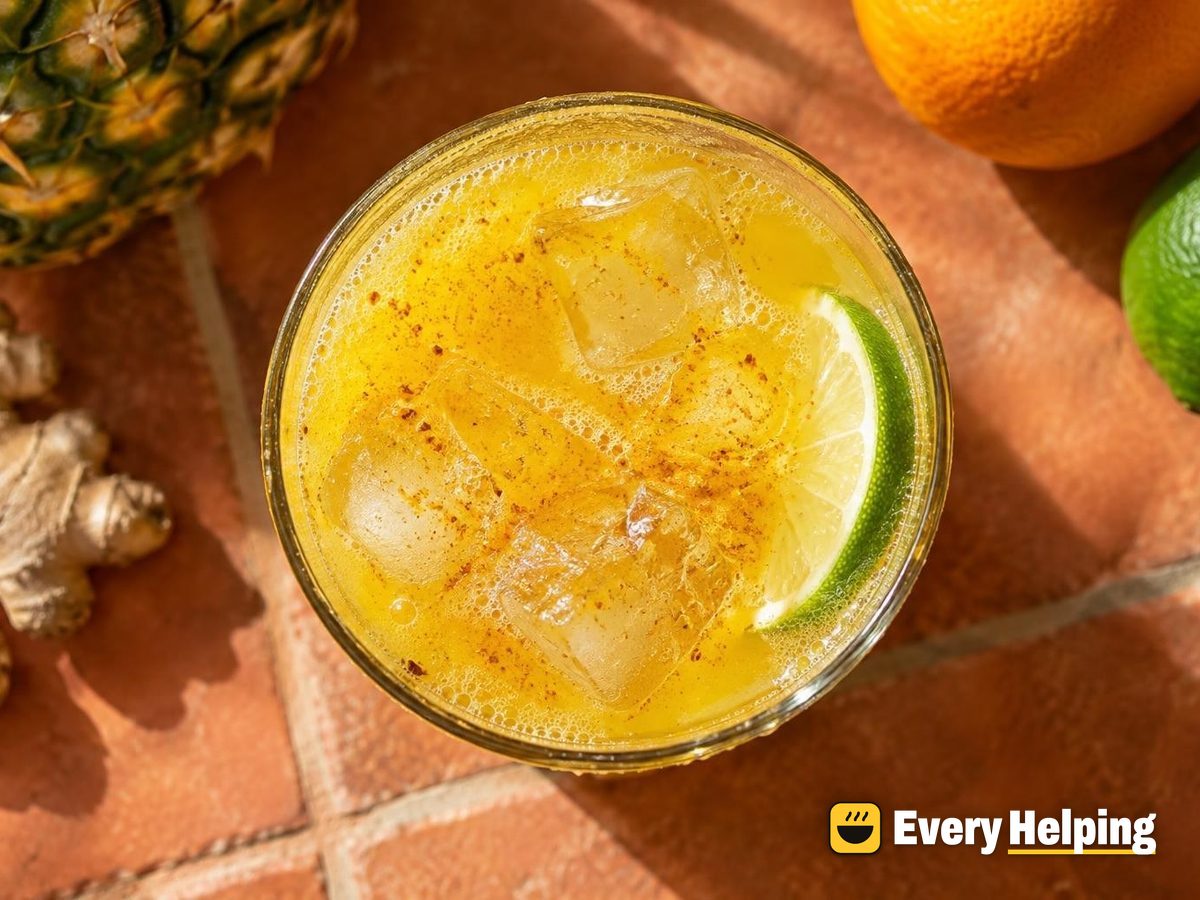 Spiced Pineapple Turmeric Ginger Cooler