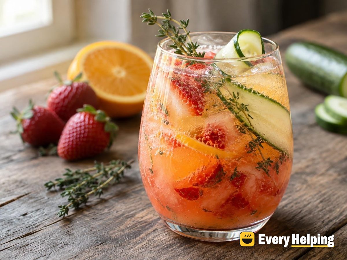 Strawberry Orange Thyme Spritz