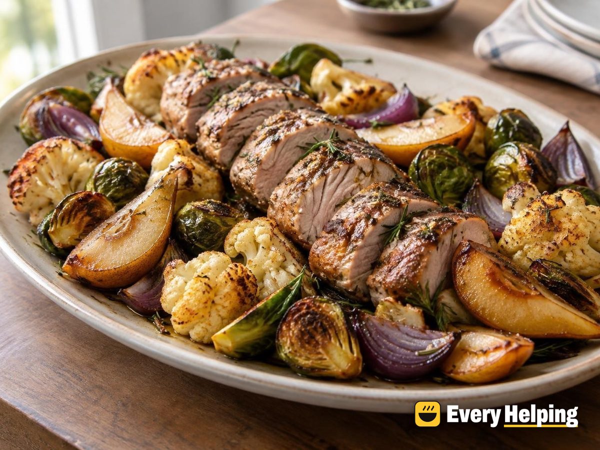 Rosemary Pork Tenderloin with Roasted Pears