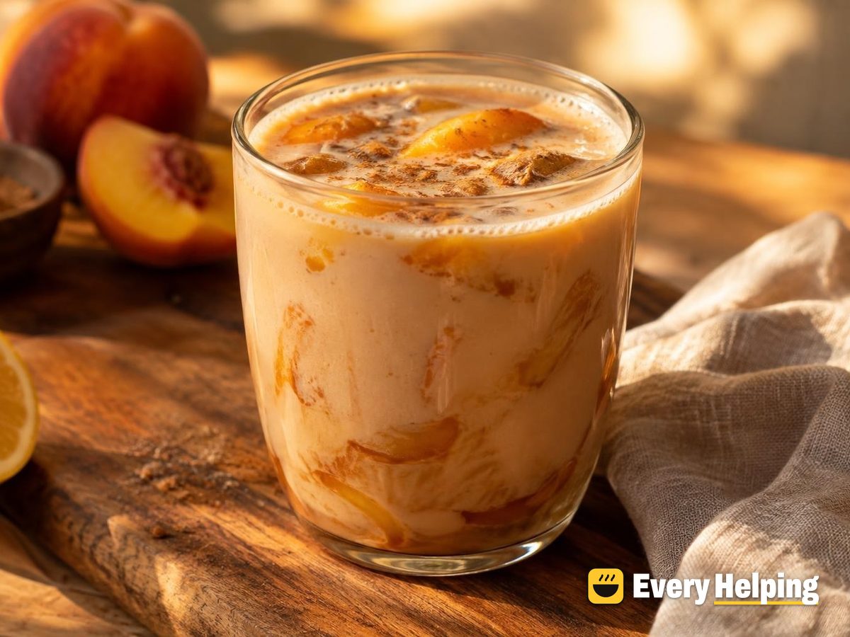 Brown Sugar Peach Black Tea Latte