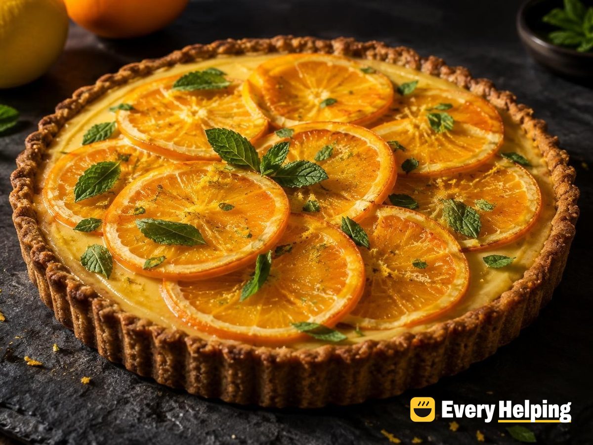 Whole Wheat Lemon Curd Tarts with Oranges