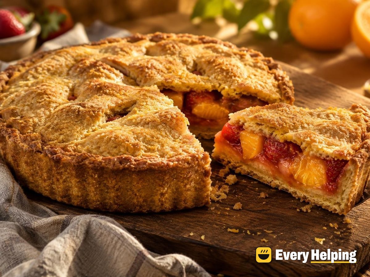 Strawberry Orange Cornmeal Tarts with Pastry Lids