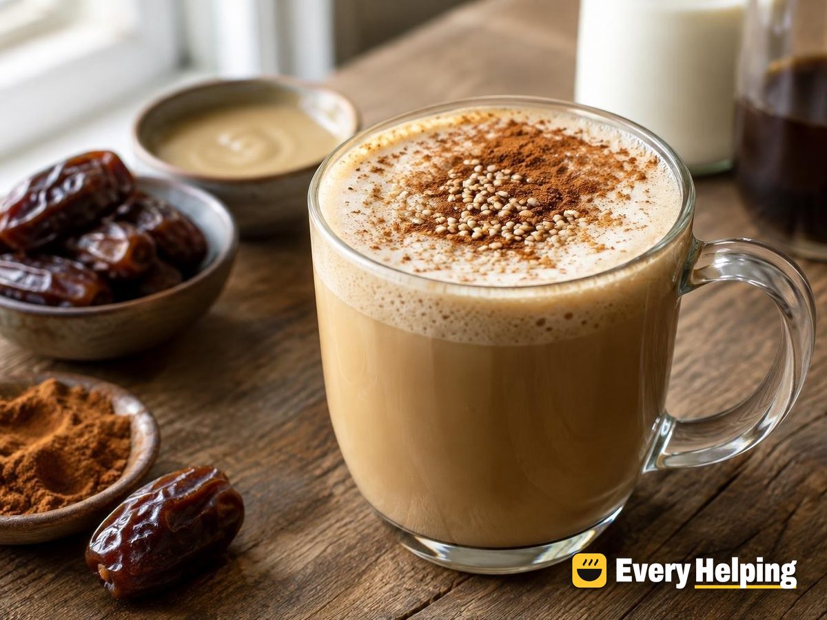 Cinnamon Date Tahini Café au Lait