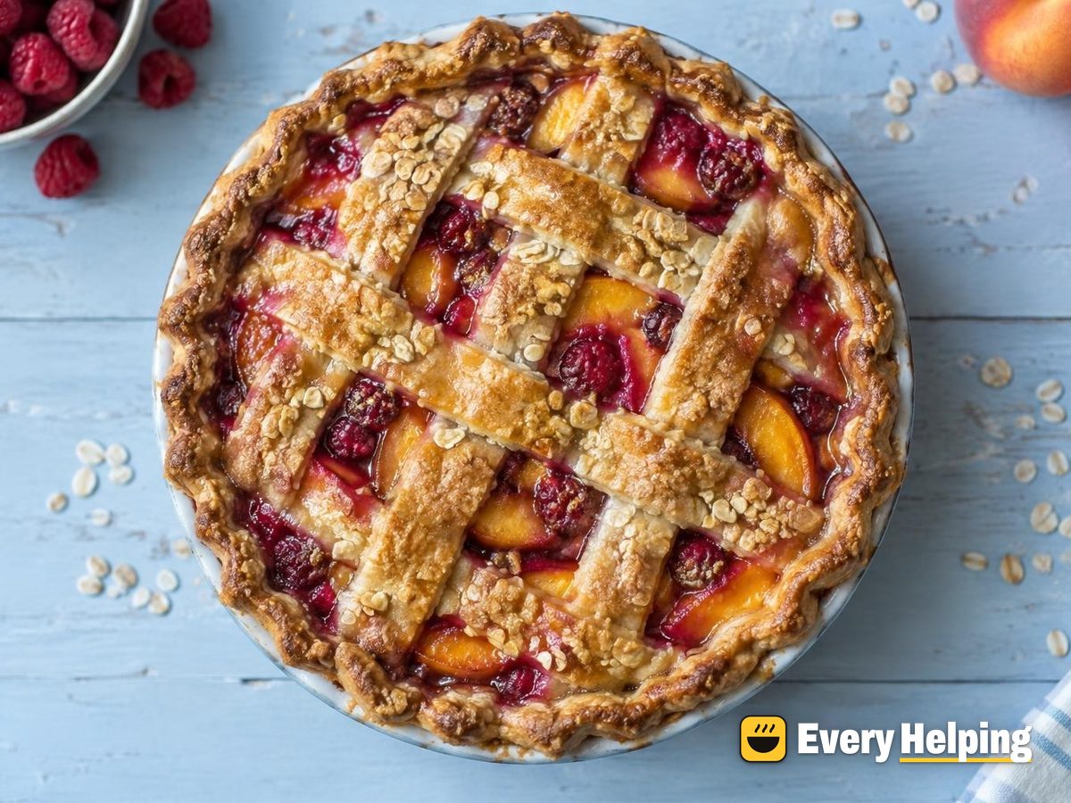 Raspberry Peach Tarts with Oat Press-In Crust