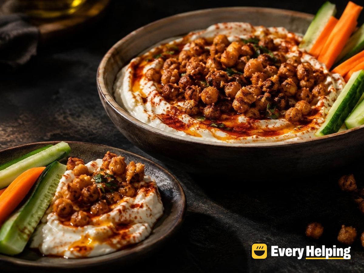 Paprika Butter Yogurt Dip with Crispy Chickpeas