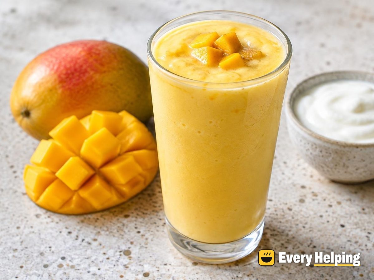 Classic Mango Lassi with Plain Yogurt