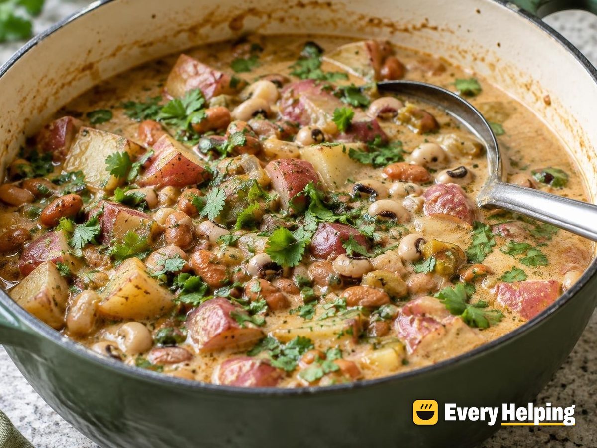 Green Chile Coconut Potato and Pinto Chili