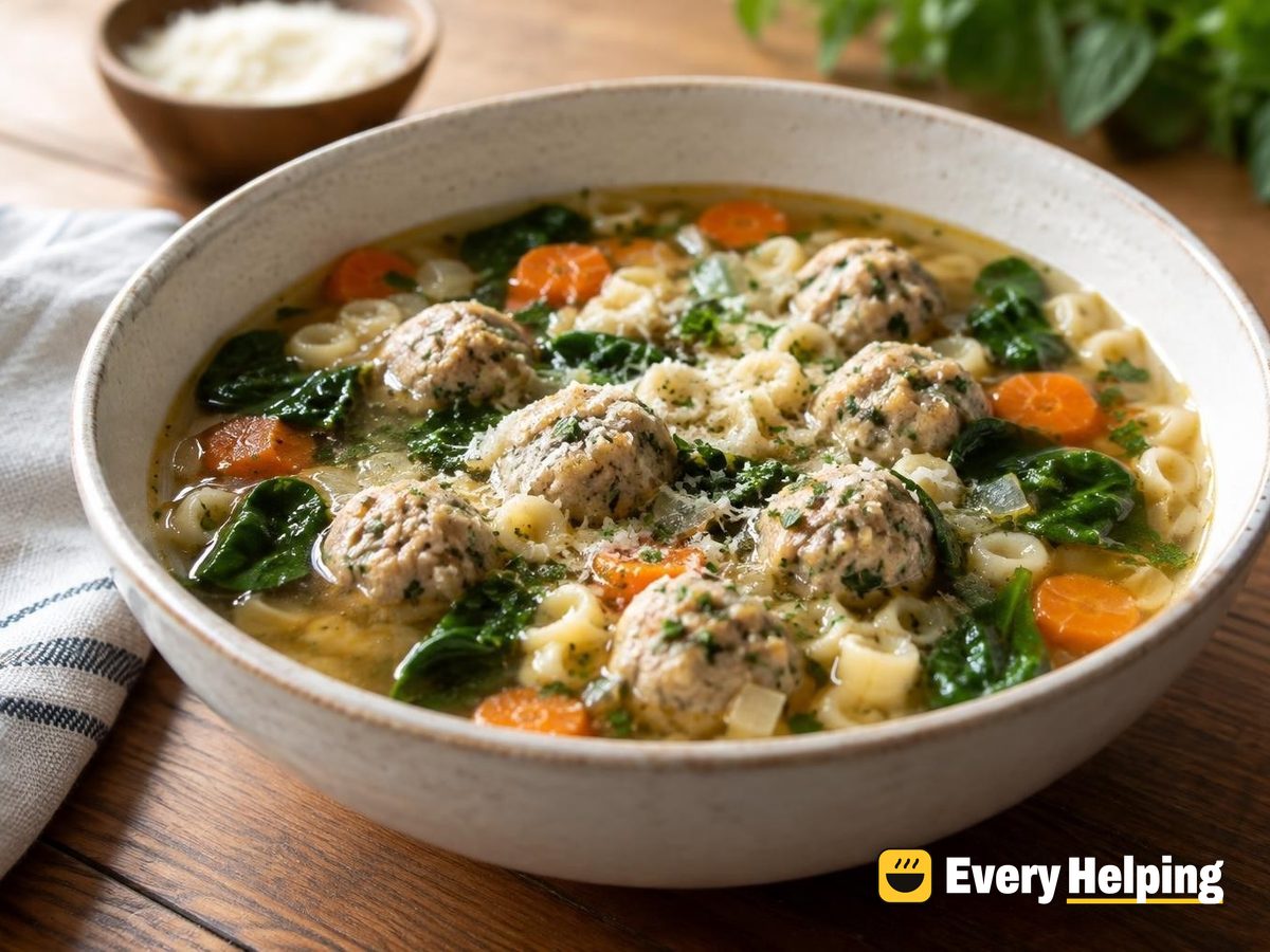 Turkey Meatball Italian Wedding Soup
