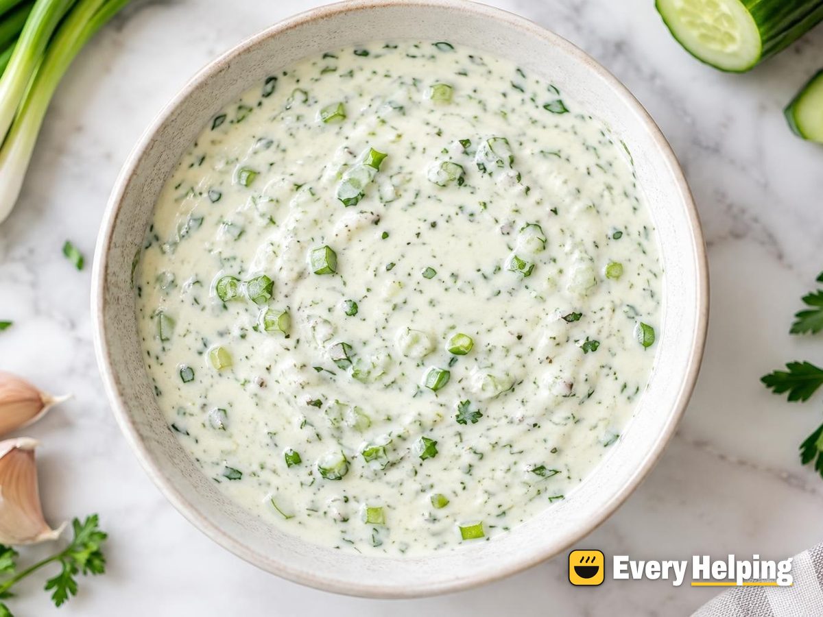 Tangy Garlic Kefir Ranch-Style Slaw Dressing