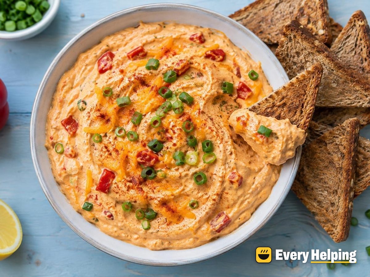Smoky Paprika Cottage Cheese Dip with Toast