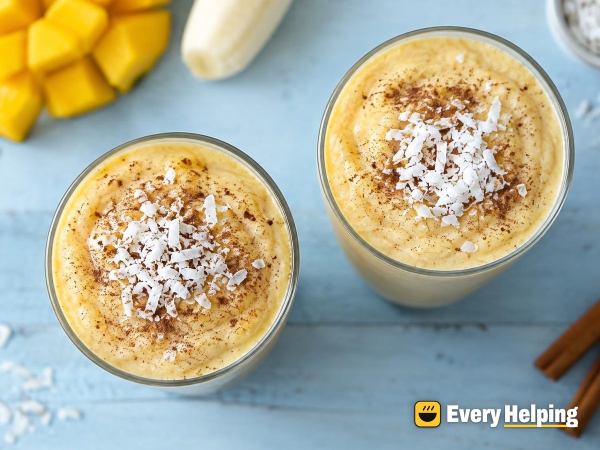 Cinnamon Coconut Mango Lassi Protein Shake