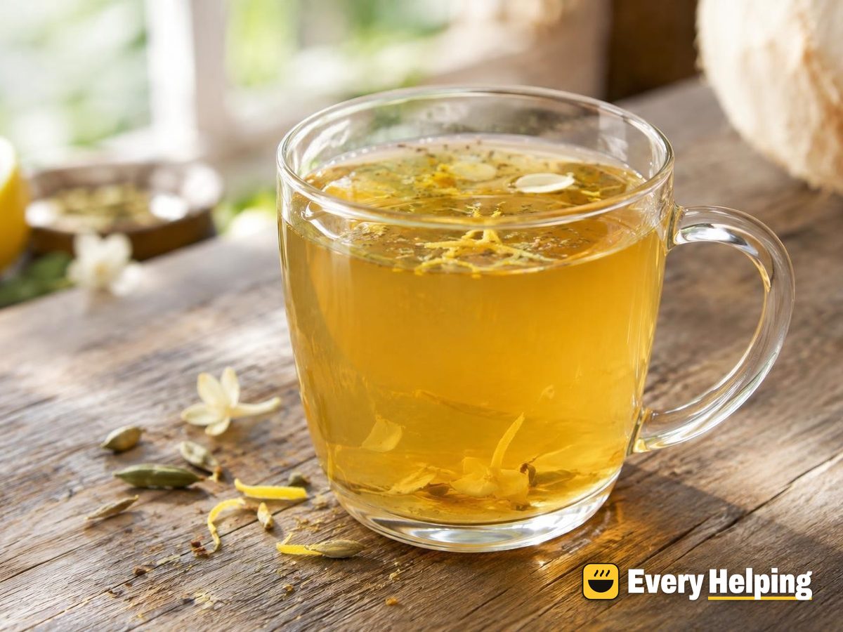 Vanilla Honey Green Tea with Toasted Coconut Water