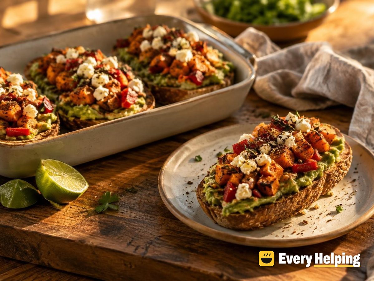 Roasted Sweet Potato Avocado Rolls with Feta