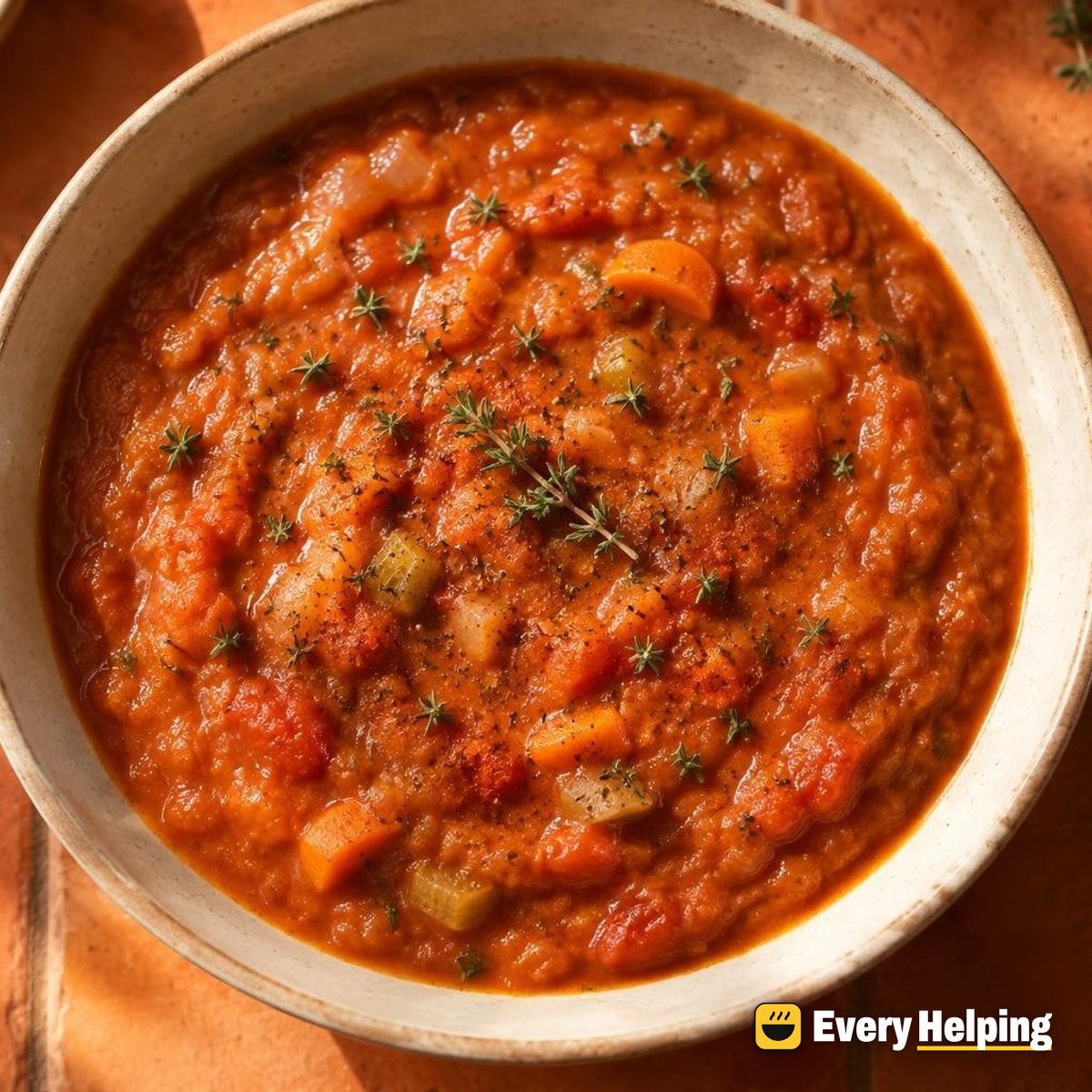 Roasted Garlic Carrot Tomato Sauce with Thyme