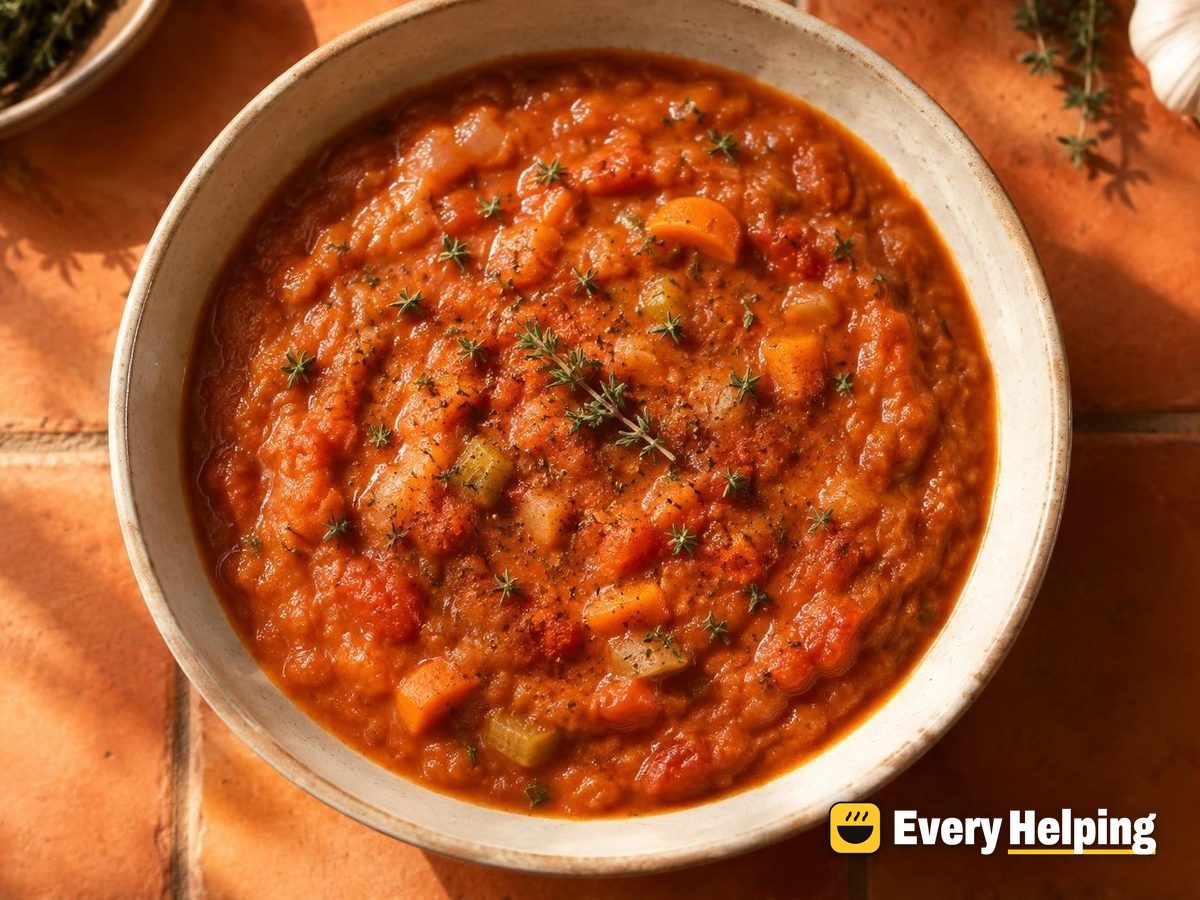 Roasted Garlic Carrot Tomato Sauce with Thyme
