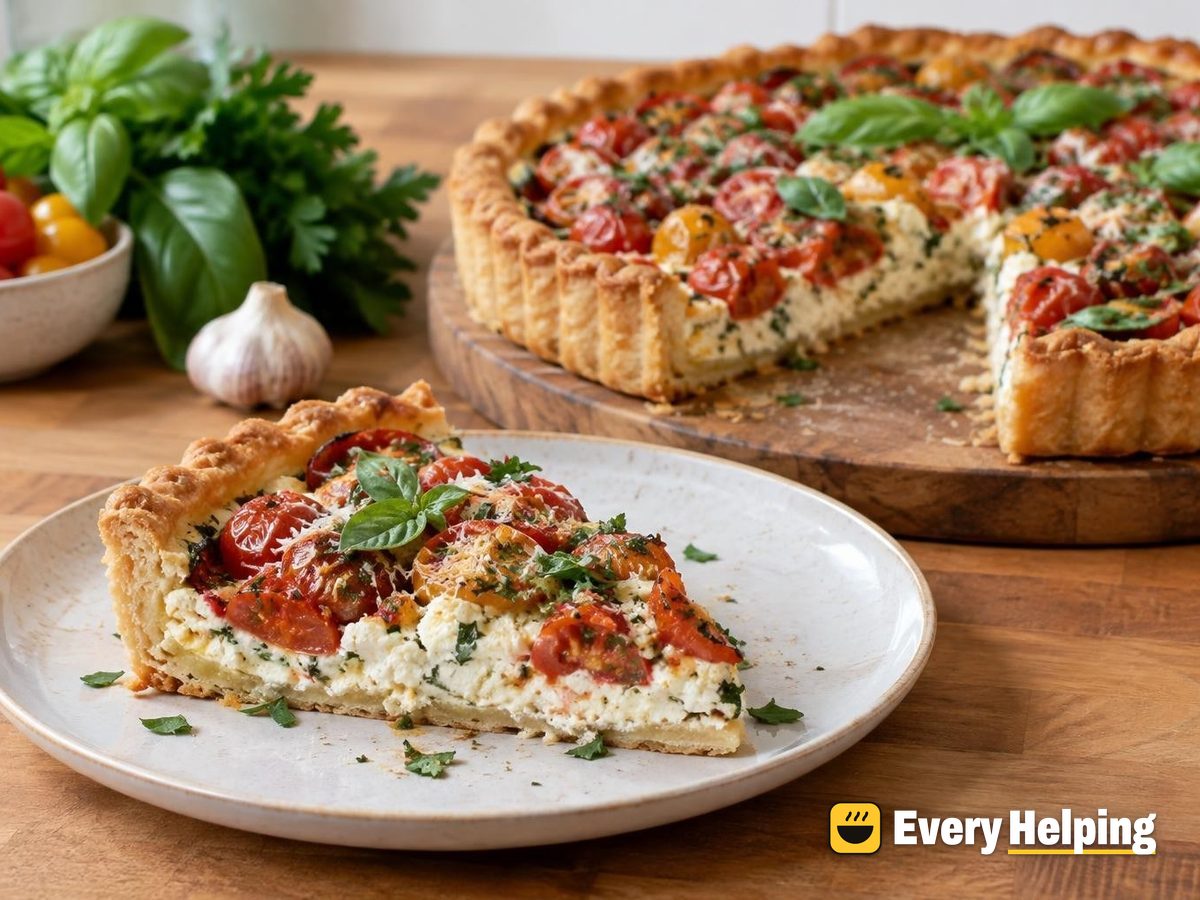 Tomato, Ricotta and Parmesan Herb Tarts