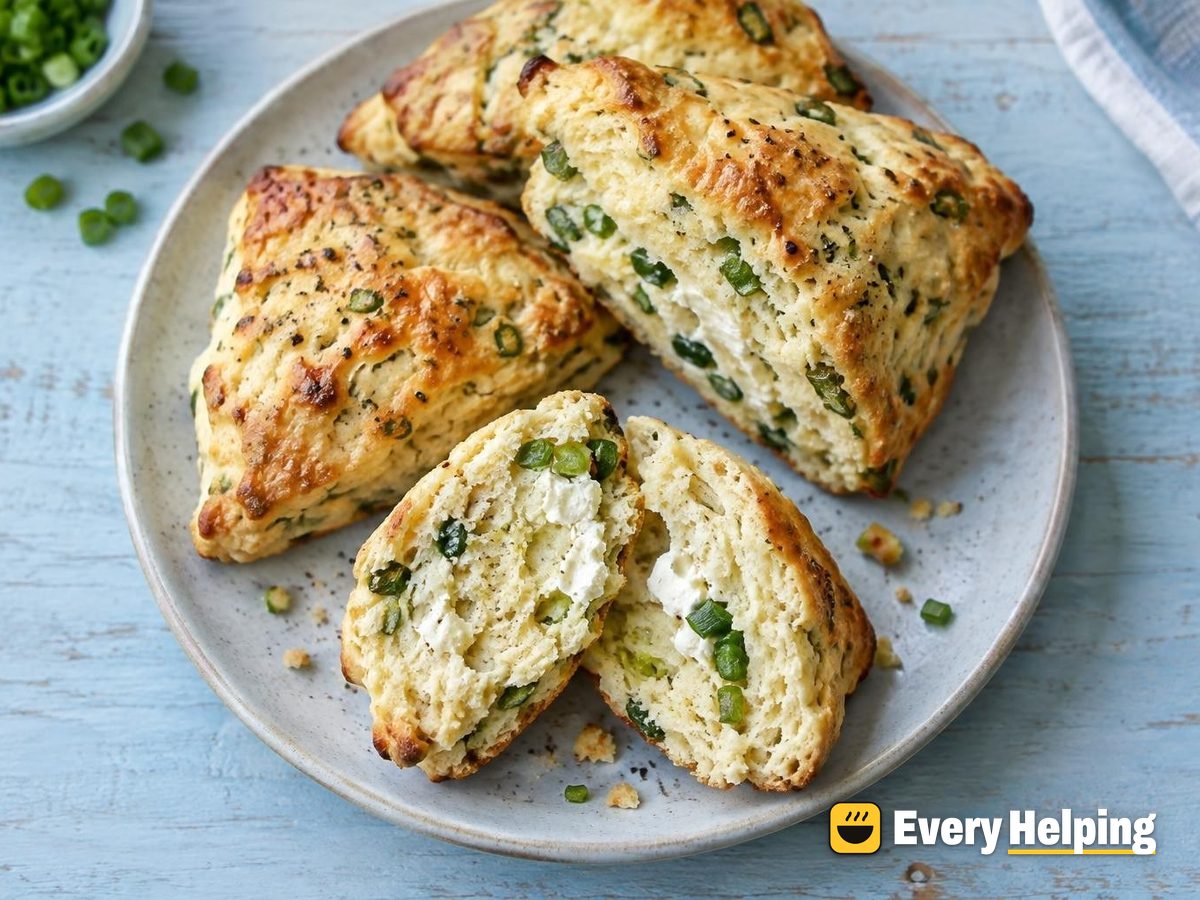 Cream Cheese and Chive Cream Scones