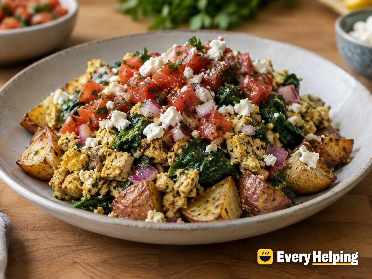 Za'atar Tofu Scramble Bowls with Crispy Potatoes