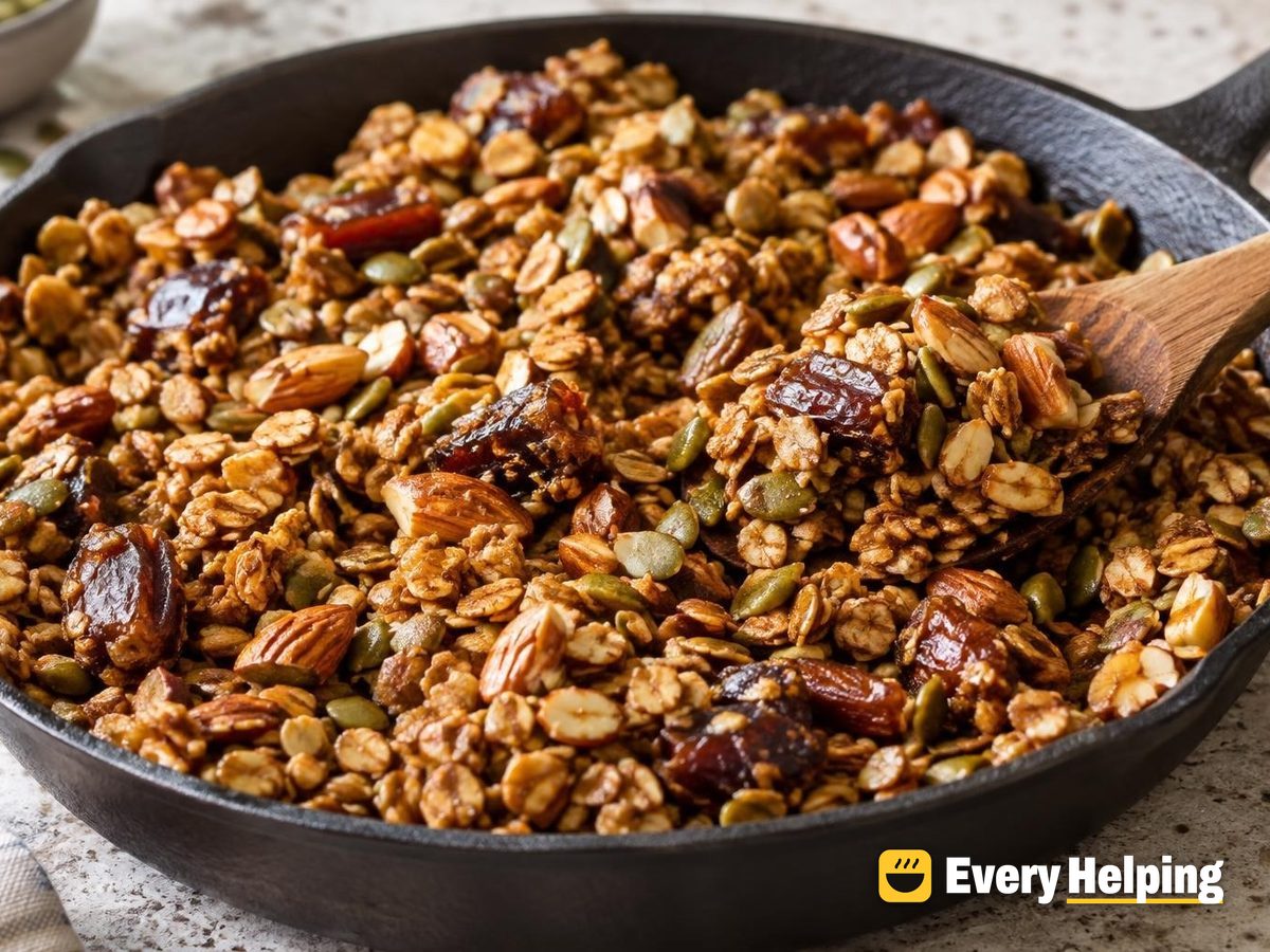 Skillet Pumpkin Spice Almond Granola