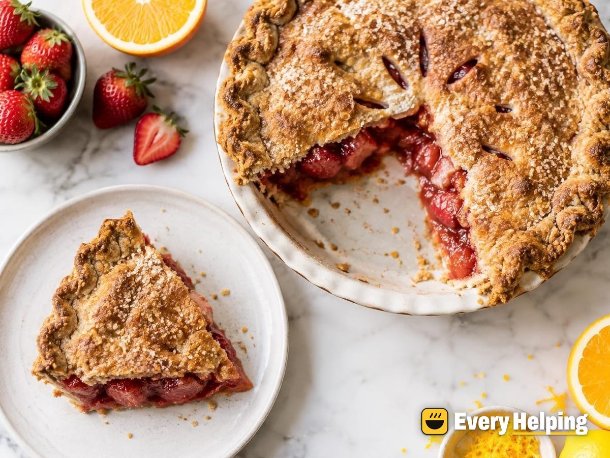 Strawberry Orange Pies with Whole Wheat Crust