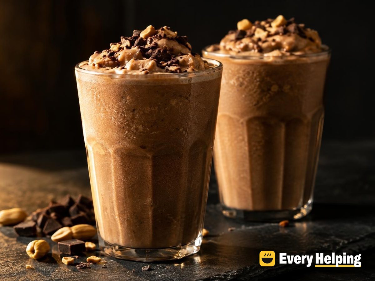 Blended Peanut Butter Mocha Coffee Ice Freeze