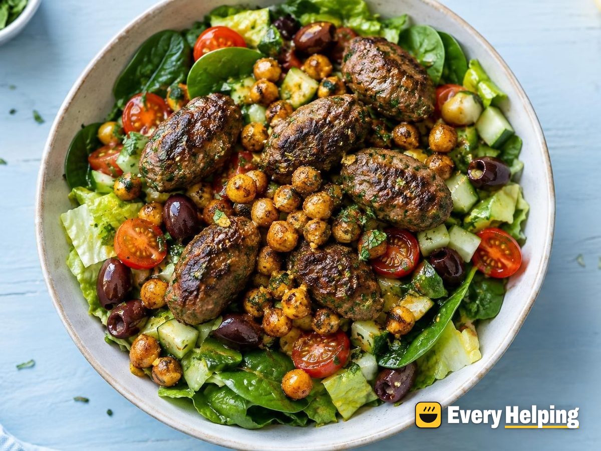 Spiced Beef Kofta Bowls with Chickpeas