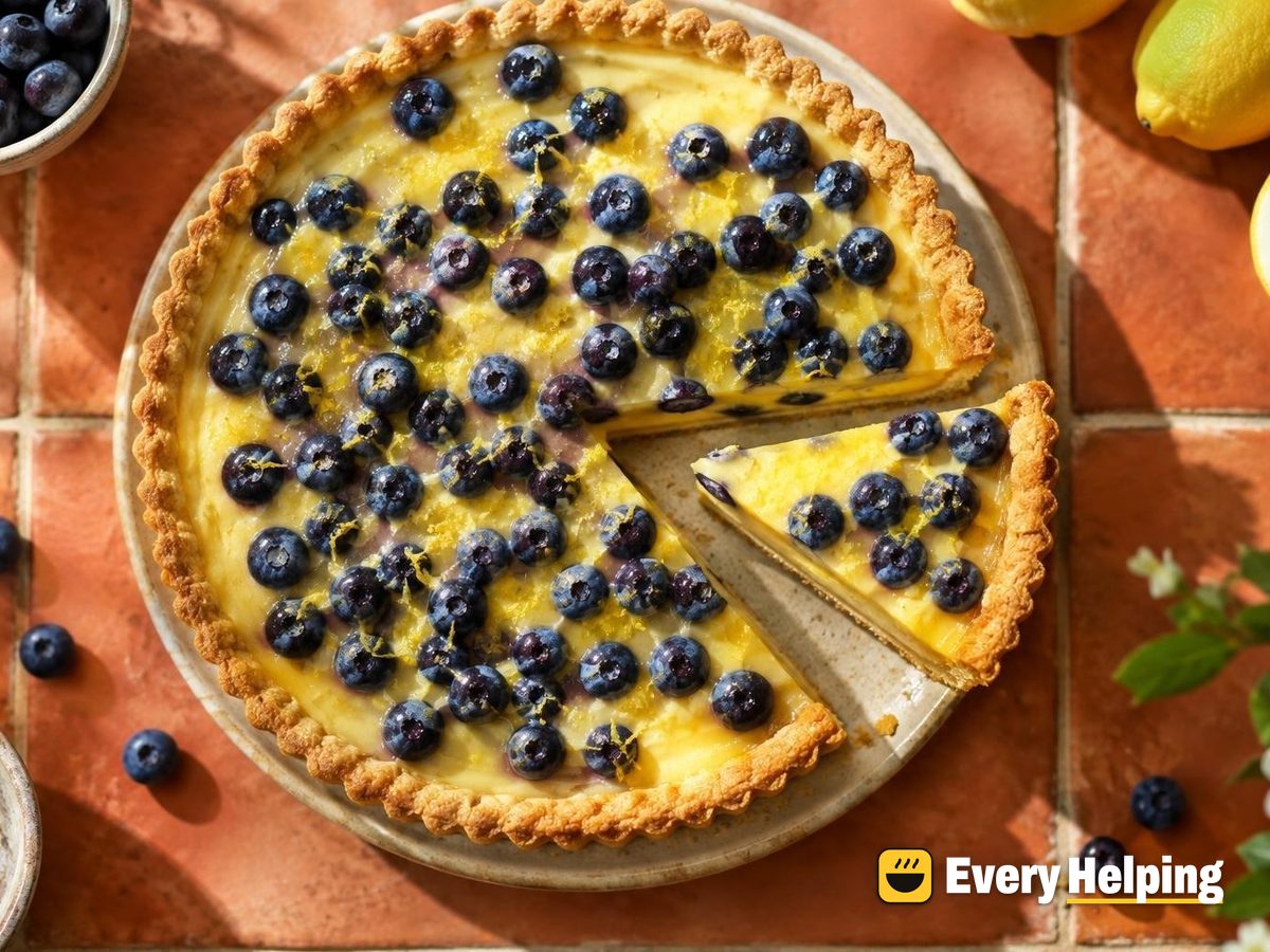 Lemon Curd Tarts with Blueberries