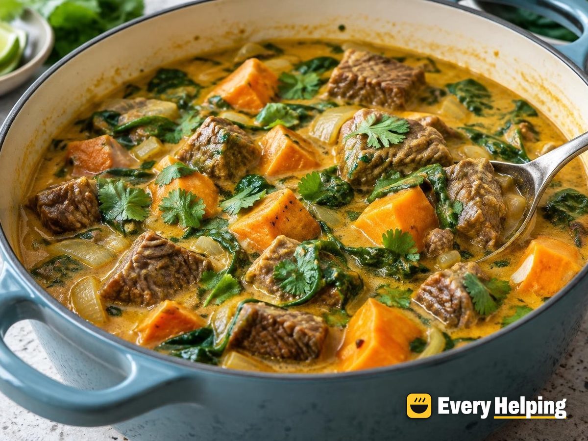 Coconut Curry Beef Stew with Sweet Potato