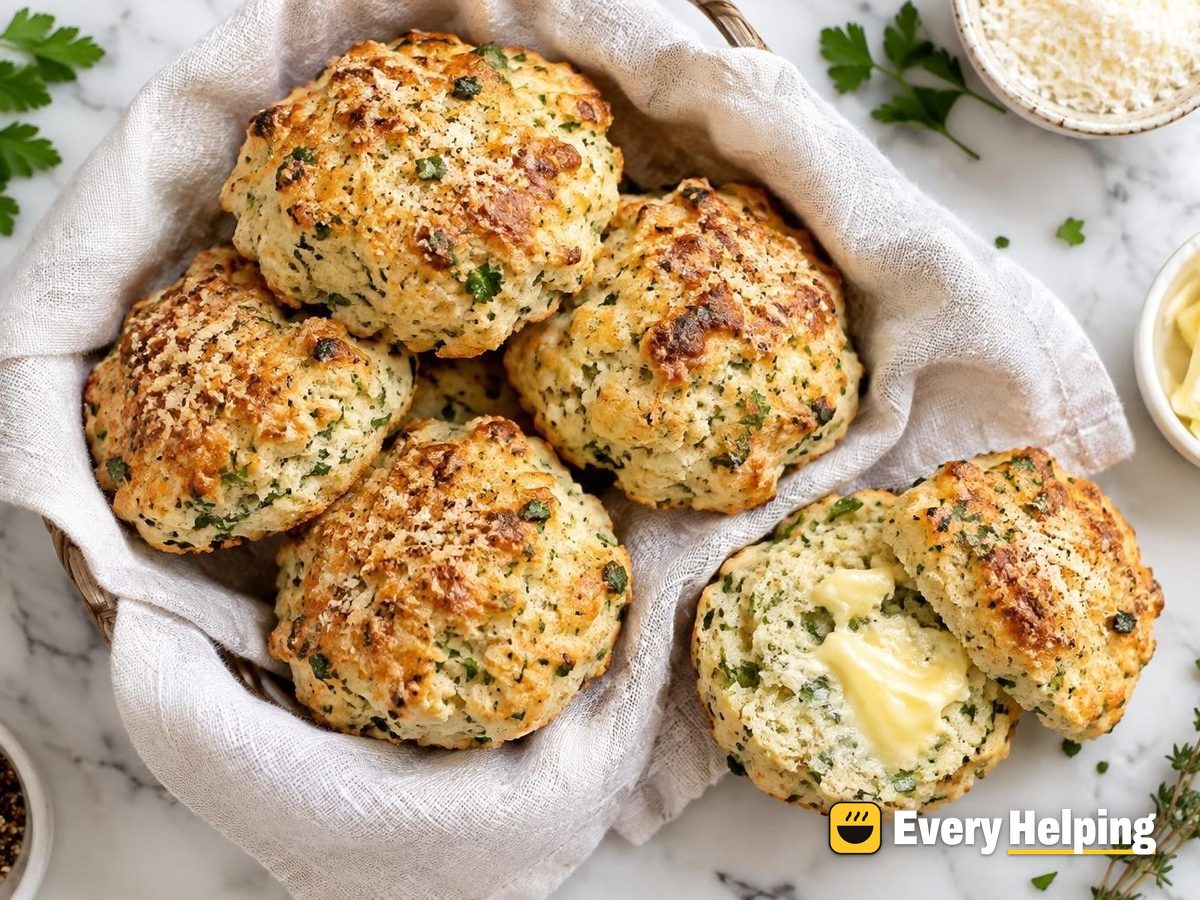 Parmesan Garlic Parsley Cream Scones