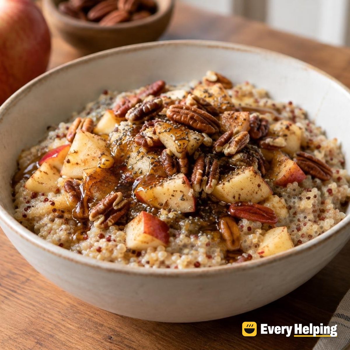 Cinnamon Apple Quinoa Breakfast Bowls