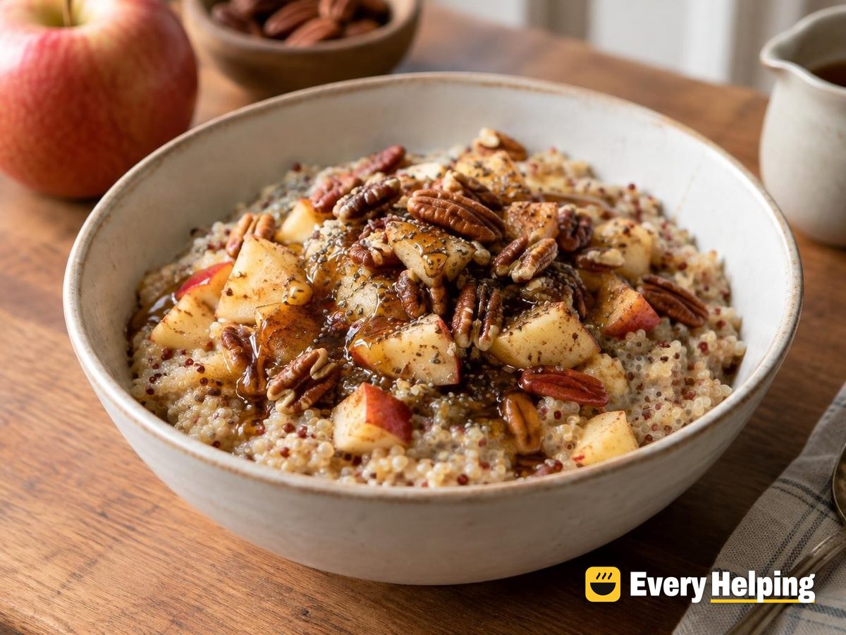 Cinnamon Apple Quinoa Breakfast Bowls