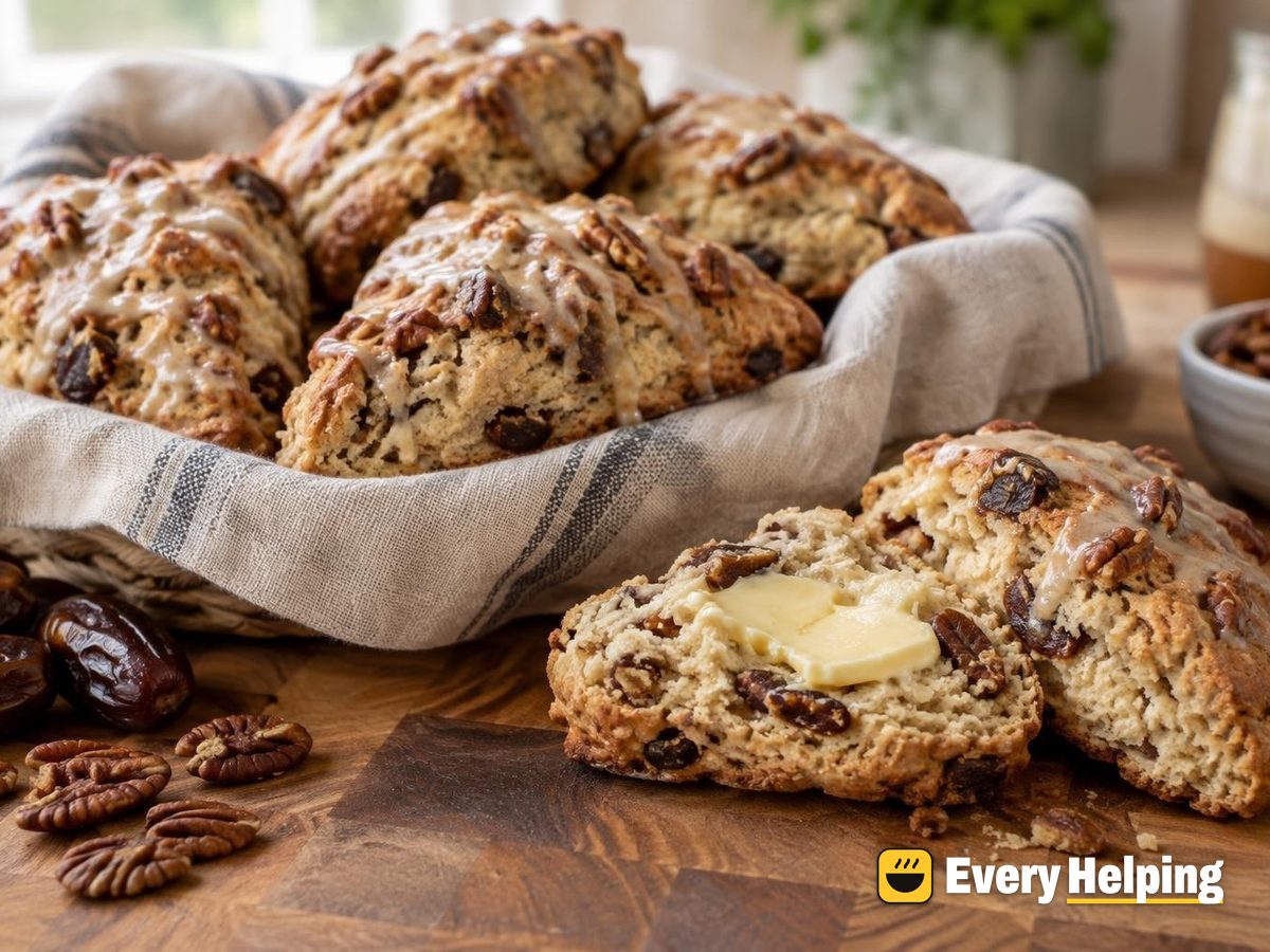 Brown Butter Pecan Date Scones