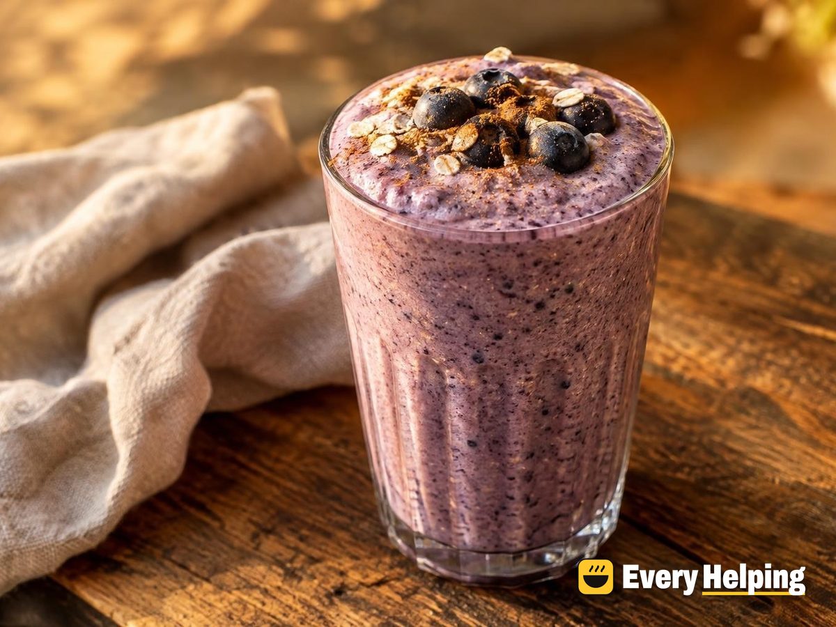 Blueberry Banana Cinnamon Oat Milk Shake