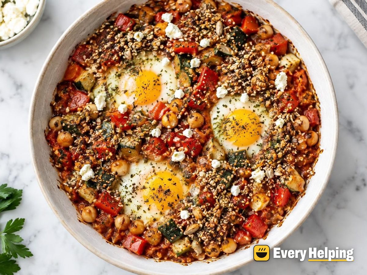 Shakshuka-Style Egg and Pepper Breakfast Bake