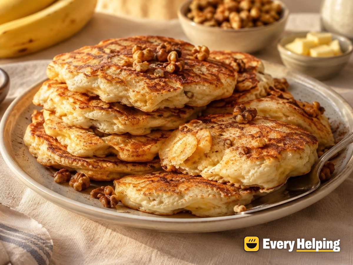 Fluffy Whipped-Egg-White Banana Pancakes