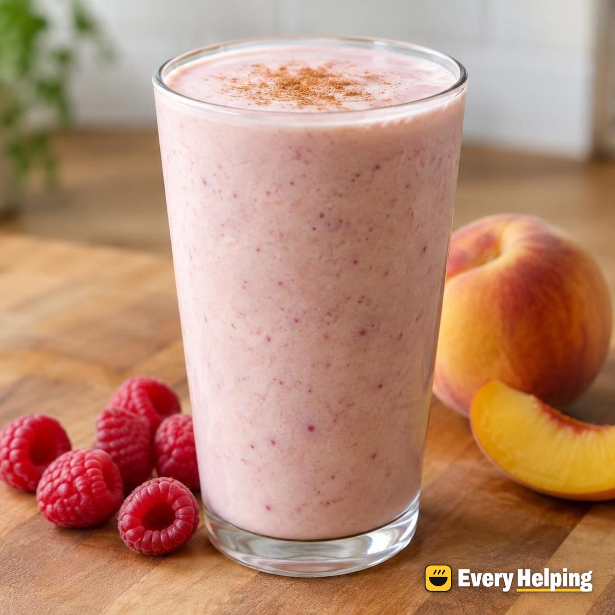 Vanilla Peach Raspberry Protein Shake