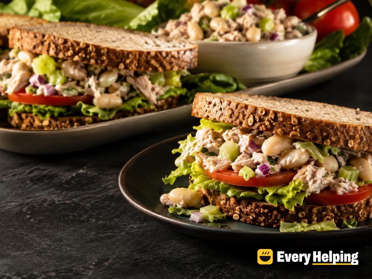 Lemony Tuna and White Bean Sandwiches