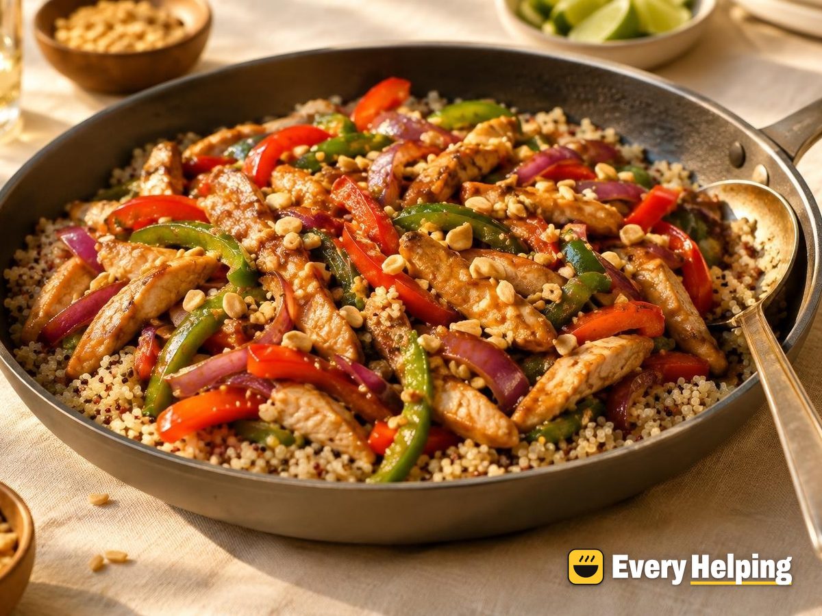 Ginger Garlic Turkey Stir-Fry with Quinoa
