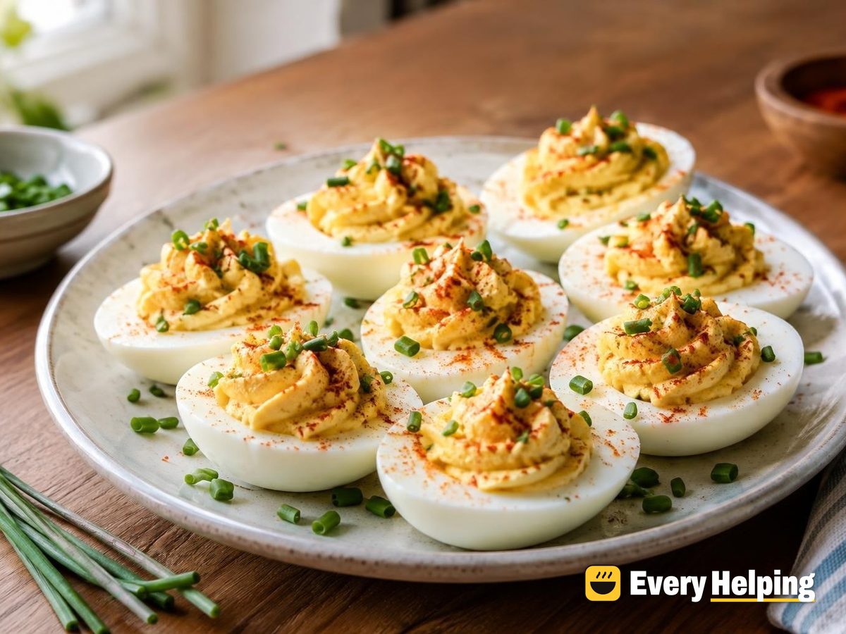 Smoky Greek Yogurt Deviled Eggs