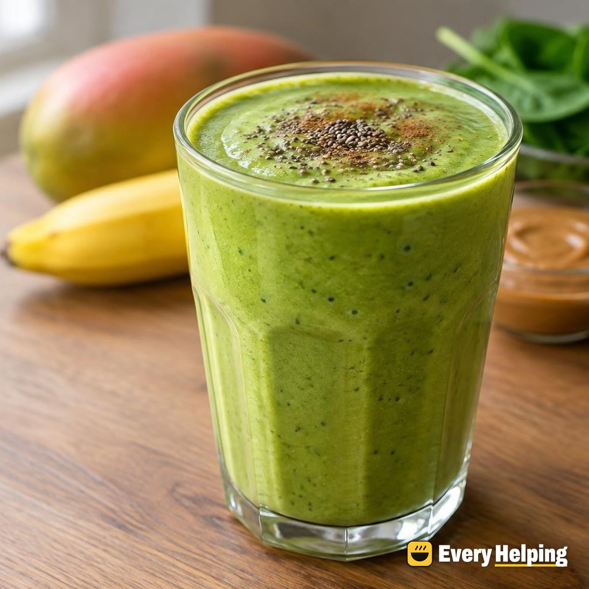 Green Monster Mango Banana Smoothie