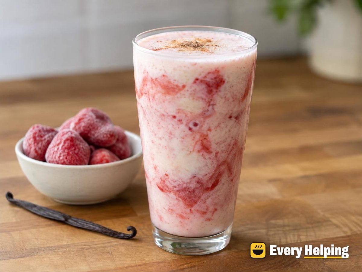 Strawberry Vanilla Egg-Free Nog