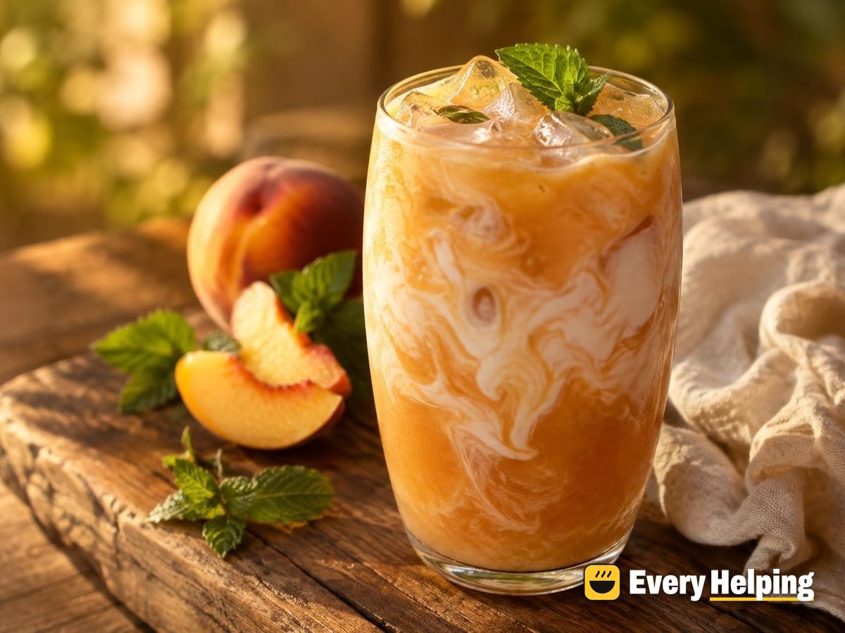 Peach Coconut Black Tea Cooler