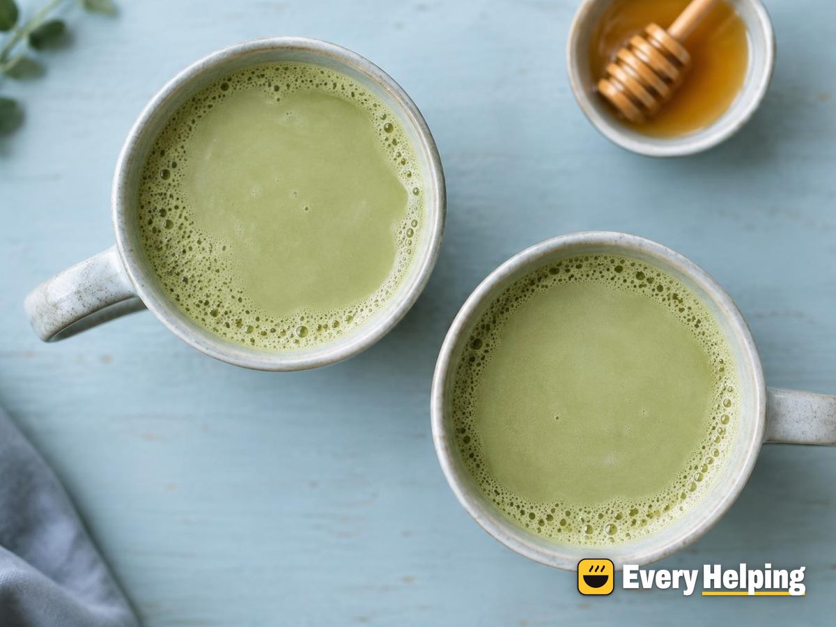 Honey Almond Green Tea Latte