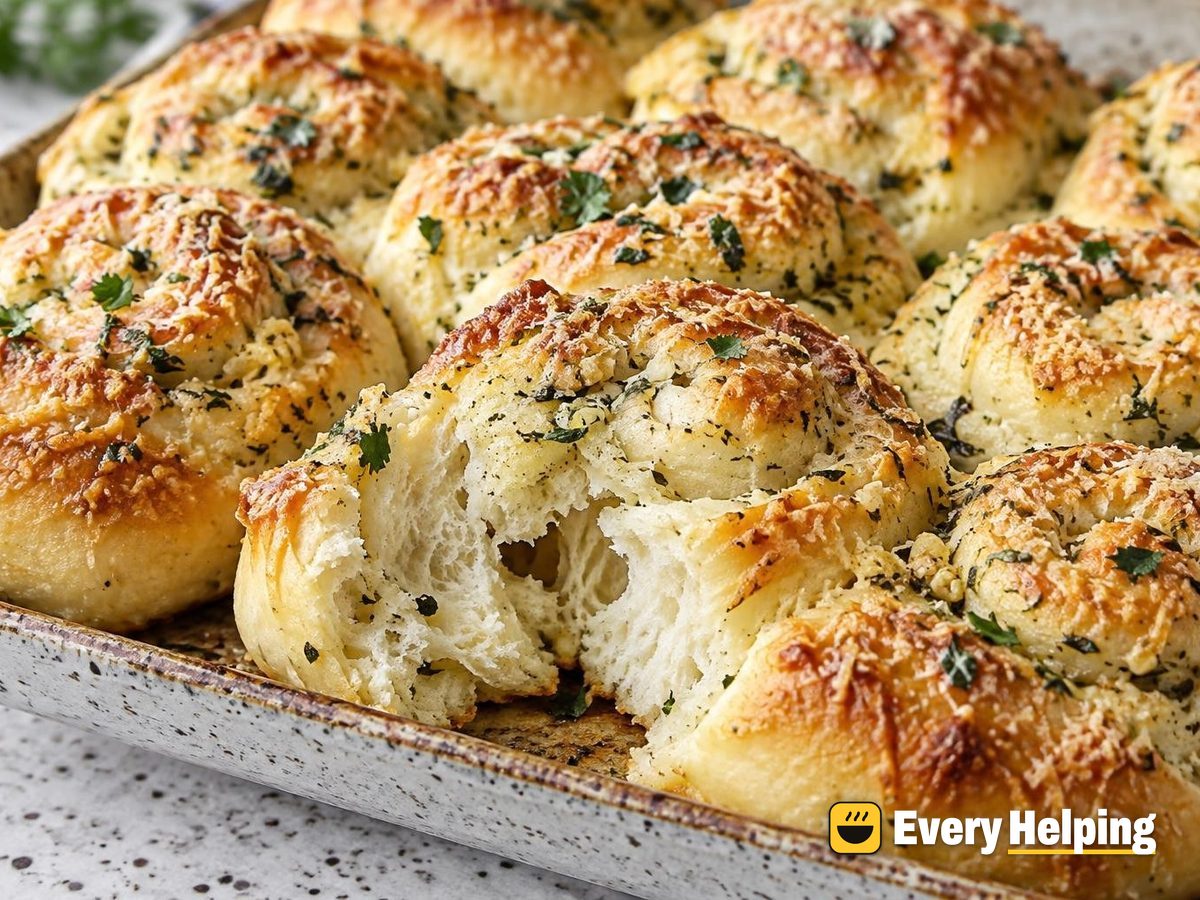 Parmesan Garlic Herb Buttermilk Tangzhong Rolls