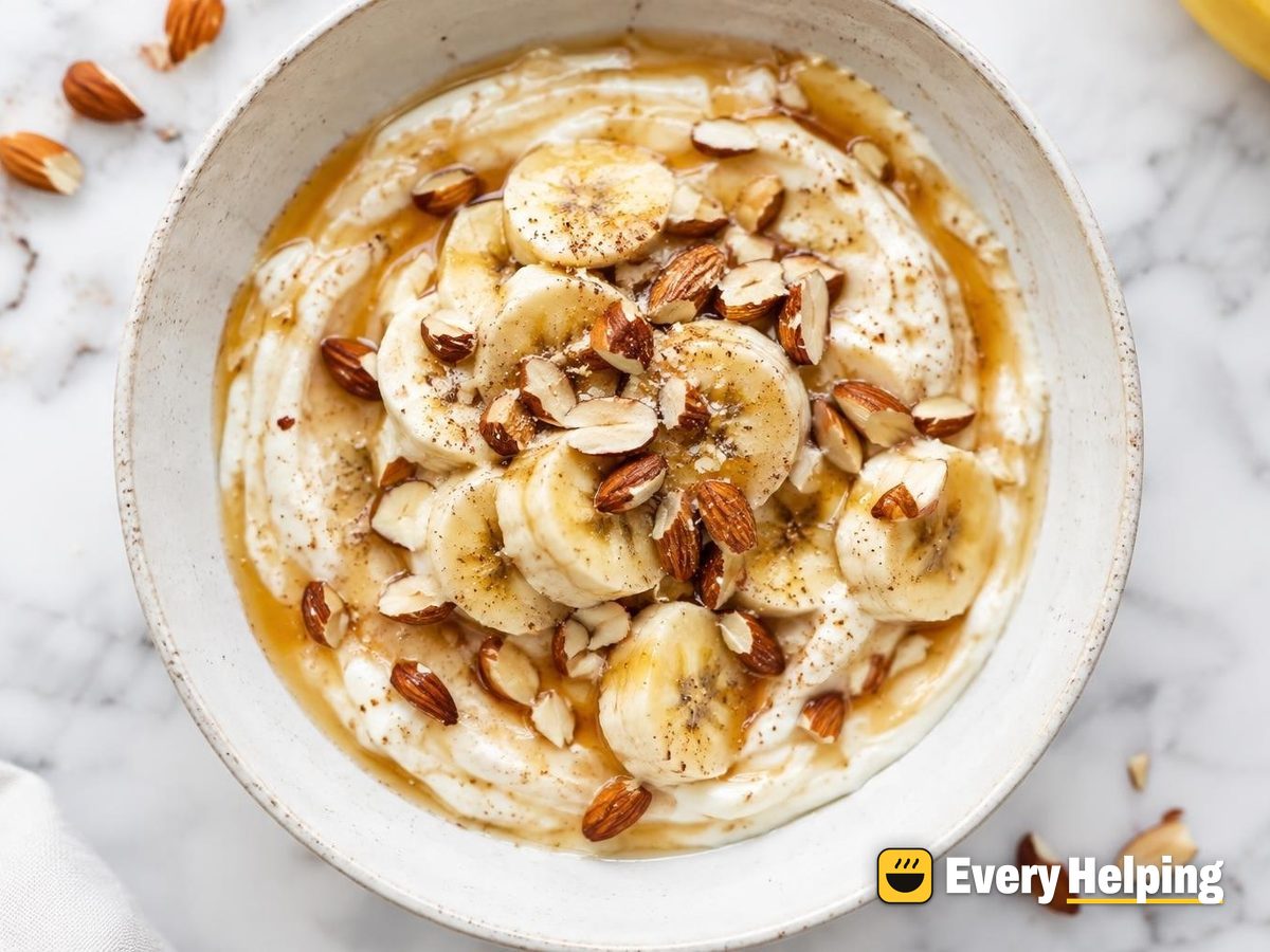 Creamy Stirred Maple Yogurt with Toasted Almonds