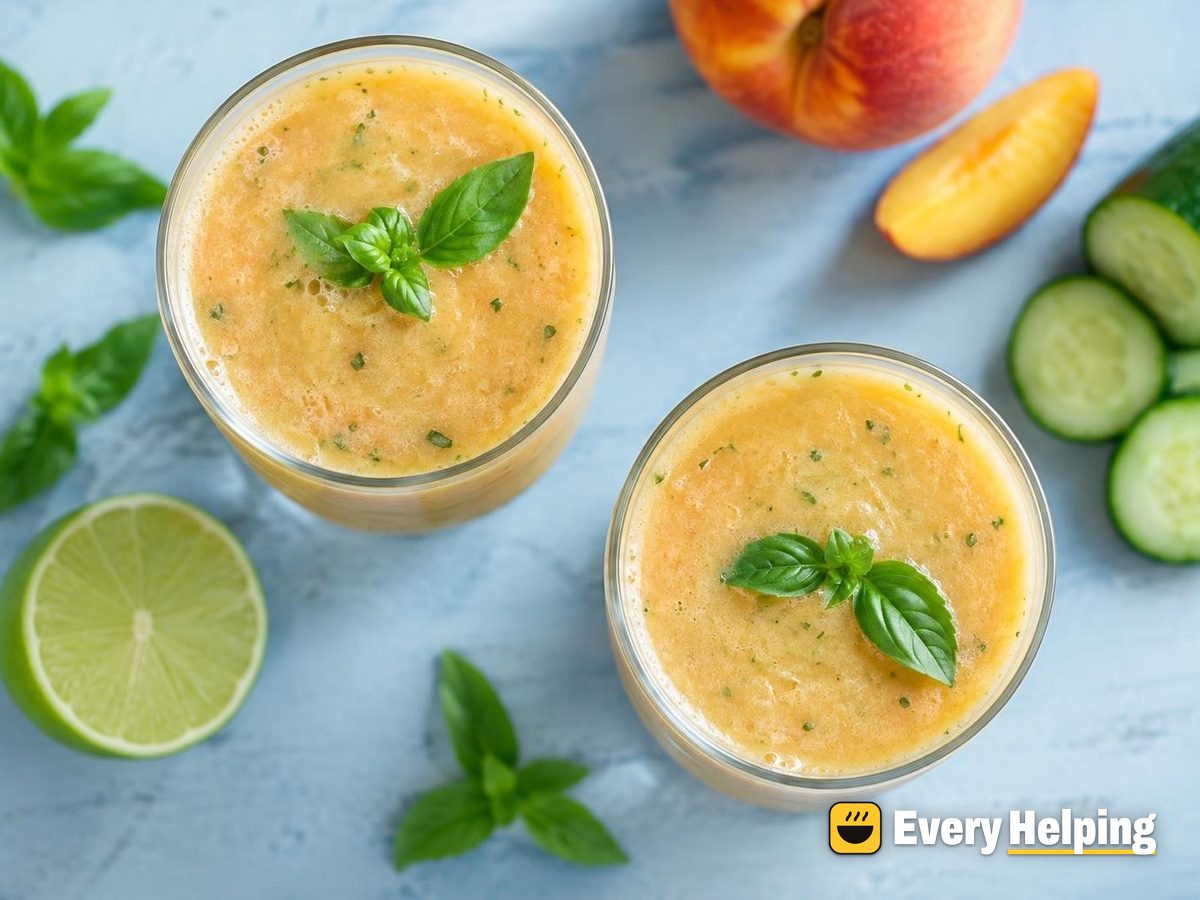 Peach-Cucumber Lime Agua Fresca