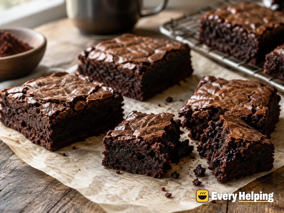 Fudgy Espresso Cocoa Brownies