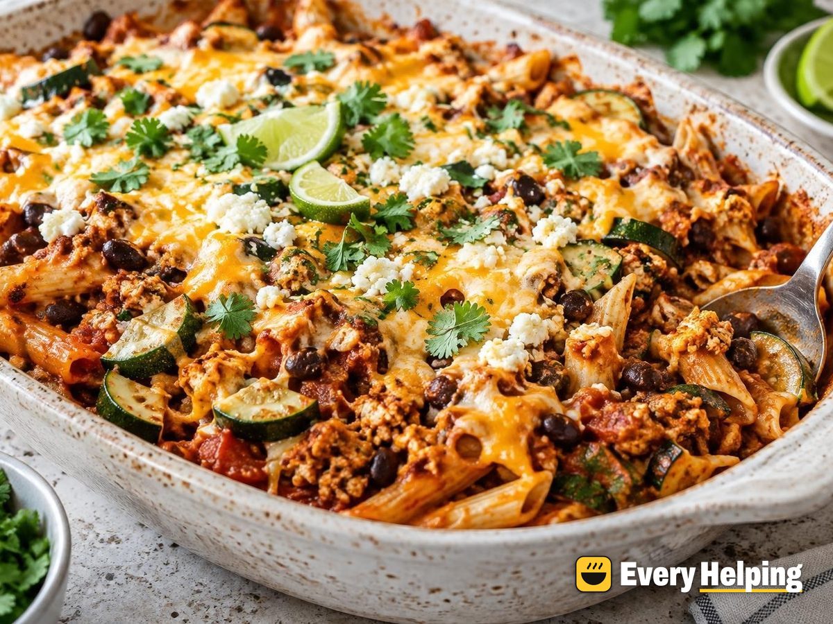 Baked Chipotle-Style Tofu Chorizo Pasta