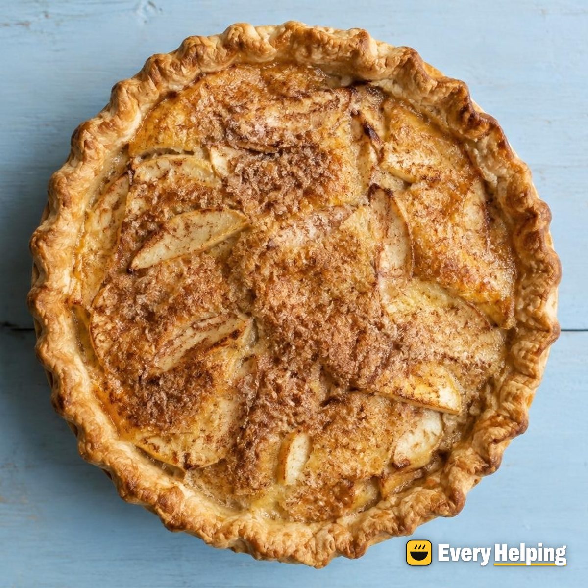 Sour Cream Apple Custard Pies